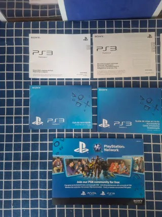 PS3 SUPERSLIM LOTE MANUALES ORIGINALES