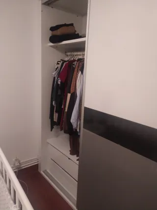 Armario 2 puertas 4 cajones cristal metal