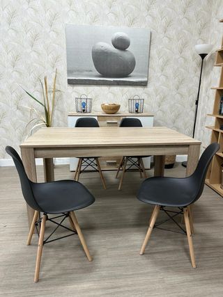 Mesa Comedor + 4 Sillas Nordicas Oferta