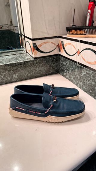 Mocassini Tod's uomo blu taglia 42.5