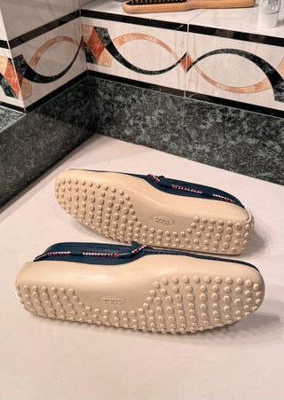 Mocassini Tod's uomo blu taglia 42.5