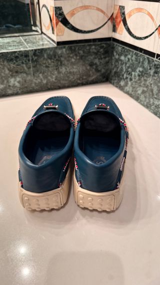 Mocassini Tod's uomo blu taglia 42.5