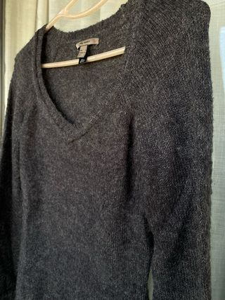 Jersey Mango Mohair Suave Gris Talla S