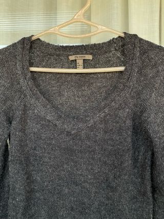 Jersey Mango Mohair Suave Gris Talla S