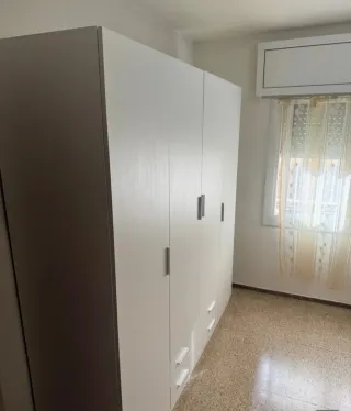 Armario blanco 4 puertas y cajones