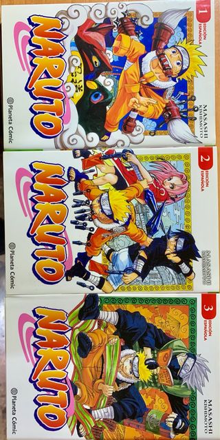 Comics Naruto no 01, 02 y 03