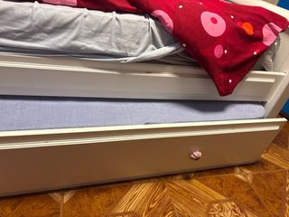 Cama VTV blanca 90x190 con cajones