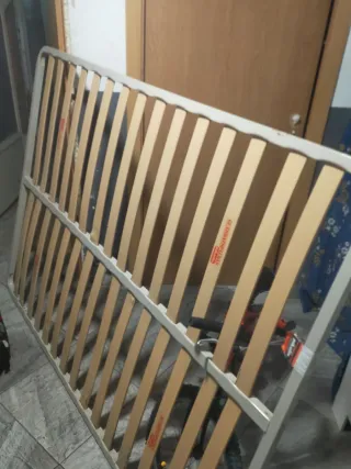 Somier 135x190cm Metal y Madera