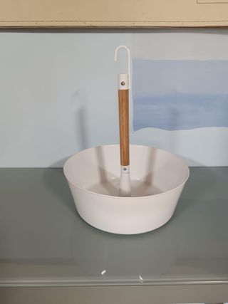 Jardinera Colgante Blanca y Madera