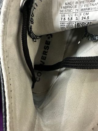 Converse All Star nere taglia 38