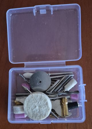 Mini amoladora inalámbrica, 70 accesorios, luz led