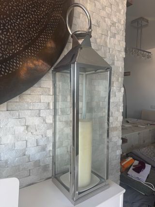 Farol plateado El Corte Inglés - Nuevo