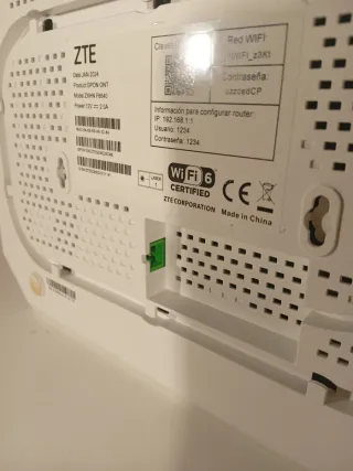 GPON ONT ZTE ZXHN F6640