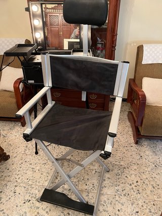 Maletín Camerino Portátil con Espejo y luces Silla