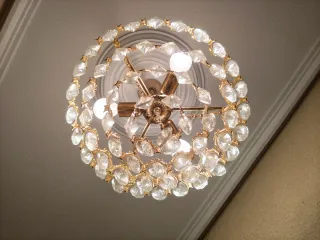 Juego de 2 lámparas de pasillo doradas