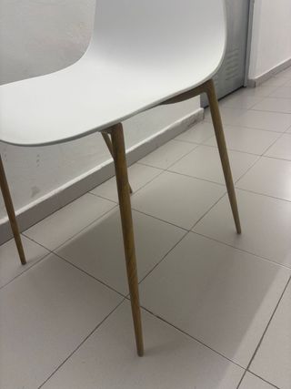 Pack 4 Sillas Comedor Nederby Blanco/Roble