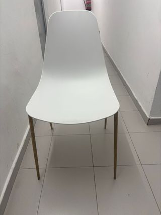 Pack 4 Sillas Comedor Nederby Blanco/Roble