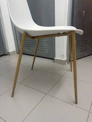 Pack 4 Sillas Comedor Nederby Blanco/Roble