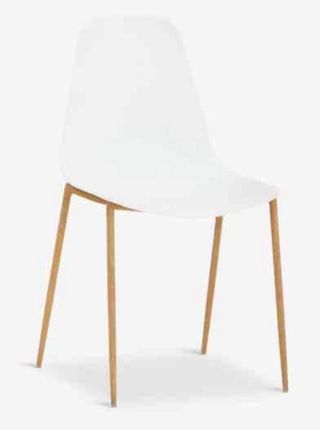 Pack 4 Sillas Comedor Nederby Blanco/Roble