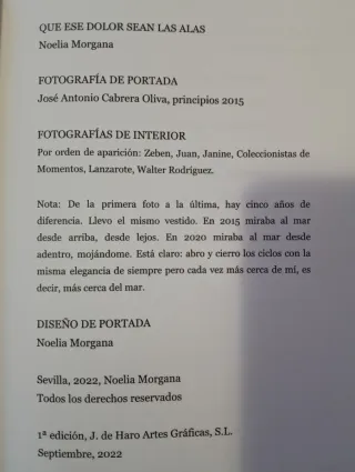 Libro Que ese dolor sean las alas