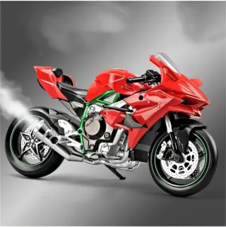 Moto a escala 1:9 Kawasaki H2R.