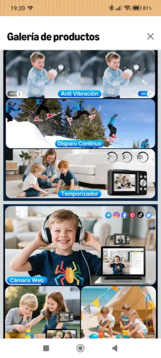 Cámara Digital 44MP Zoom 16X nueva a estrenar