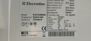 Congelador Electrolux