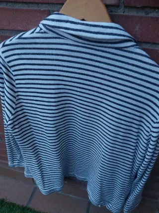 Americana punto rayas Violeta by Mango Talla M