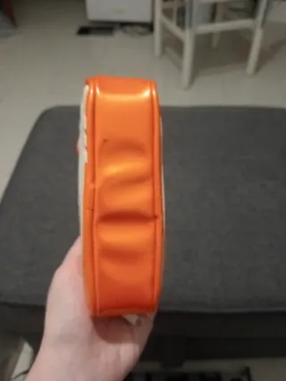 Borsetta pochette porta occhiali vintage arancio
