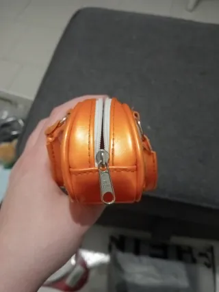 Borsetta pochette porta occhiali vintage arancio