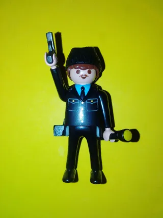 Playmobil figura policía americano police invierno