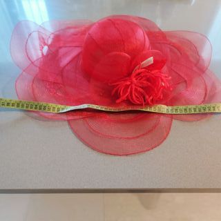 Cappello a tesa larga rosso