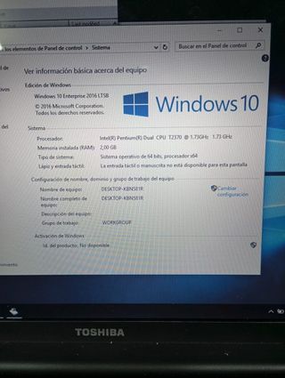 Portatil Toshiba A200-1WR (1825)