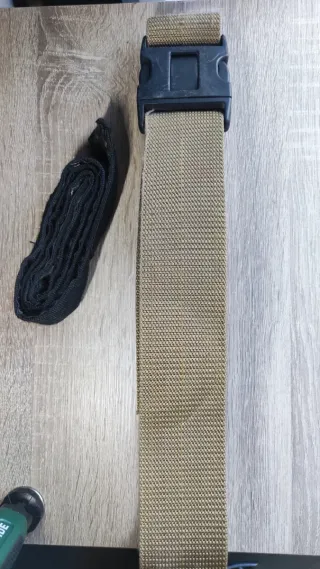 Cinturón Táctico Airsoft Marrón con Subcinturón
