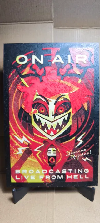 Cuadro 3D Hueforge Hazbin Hotel Alastor