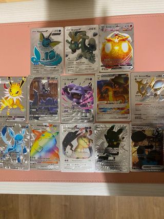Cartas Pokémon Doradas Coleccionables