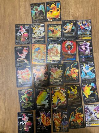 Cartas Pokémon Doradas Coleccionables