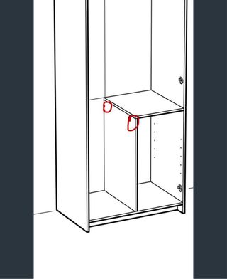 Armario 2 Puertas Blanco