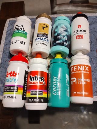Lotto 8 borracce/bidon ciclismo come in foto