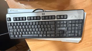 Teclado de las marcas Microsoft y HP Negro USB.