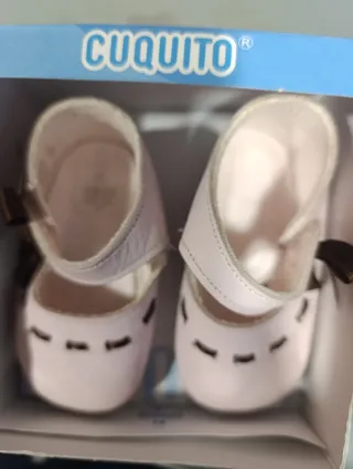 Zapatos bebé niña Cuquito rosa