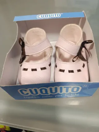 Zapatos bebé niña Cuquito rosa