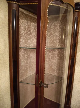 Armario Esquinero Marquetería Madera