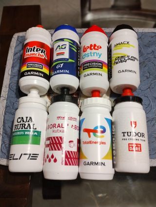 Lotto 8 borracce/bidon ciclismo come in foto
