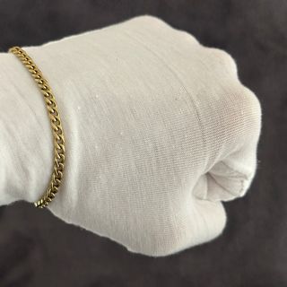 Pulsera Cubana Oro Laminado 18K Hombre