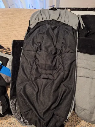 Saco de invierno Jane gris con estrellas