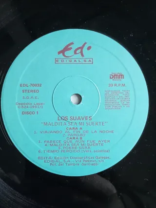 Los Suaves - Maldita Sea Mi Suerte LP Vinilo