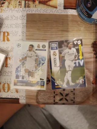 Cartas fútbol Topps Rodrygo y Endrick