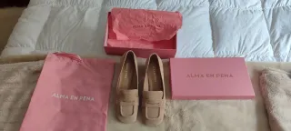 Zapatos Alma en Pena Talla 38 Beige