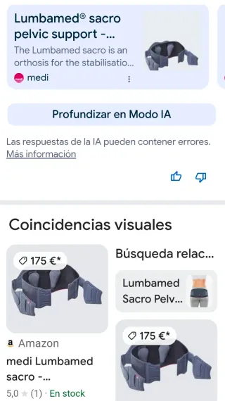 Faja Ortopédica Lumbar Medi Lumbamed Sacro